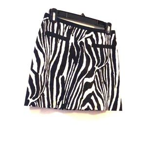 H&M Zebra Print Mini Skirt